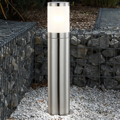 Etc-shop - Lampada da terra a LED per esterno lampada da terra in acciaio inossidabile illuminazione da giardino in un set con luci a LED