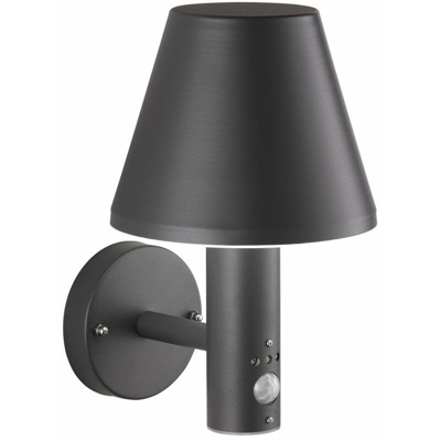 Applique da esterno a LED ALU faretti da giardino lampada da terrazza cortile rilevatore di movimento Wofi 4064.01.88.7000
