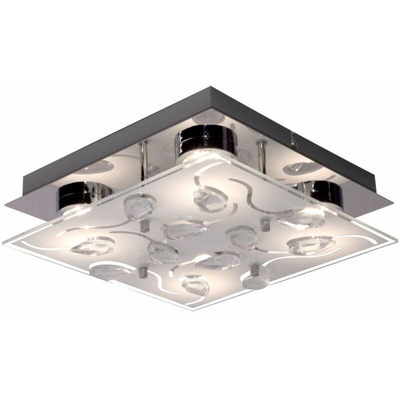 Reality Leuchten - Lampada da soffitto a LED soggiorno in vetro illuminazione fiori cristallo spotlight Reality apparecchi di illuminazione R62084106
