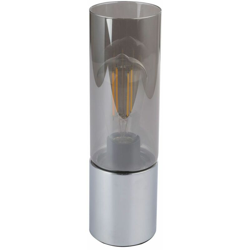 Etc-shop - Lampada da tavolo DIMMABILE lampada in vetro cromato con telecomando per fumo in un set con illuminazione a LED RGB precio