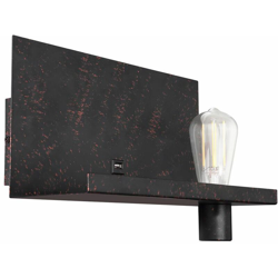 Lampada da parete design lampada da tavolo con connessione USB patinata oro nero illuminazione soggiorno Globo 43000R1 en oferta