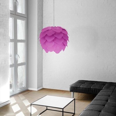 Lampada a sospensione a soffitto viola soggiorno sala da pranzo illuminazione foglie fiori lampada a sospensione Eglo 92987
