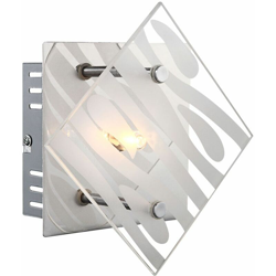 Lampada da parete Faretto in cristallo Illuminazione per cameretta residenziale Illuminazione Cromo Apparecchio Globo 48694-1 en oferta