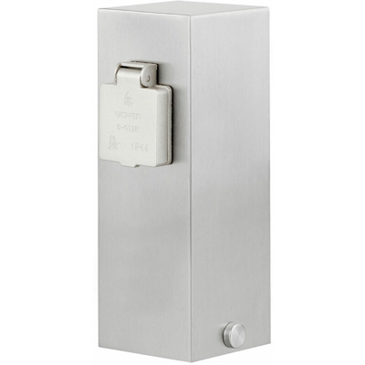 Prese per esterni a 2 posti in acciaio inox giardino terrazza di distribuzione di energia elettrica LEDINO 11790000001015