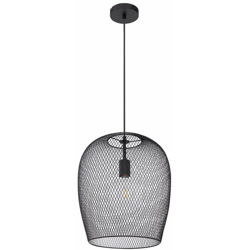 Globo - Lampada a sospensione a soffitto soggiorno illuminazione sala da pranzo rete lampada a sospensione nero 15395H características
