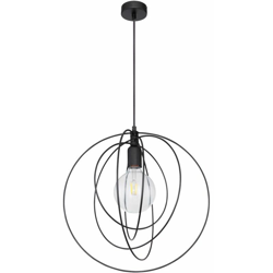 Etc-shop - Lampada a sospensione a pendolo RETRO lampada ad anello da soggiorno a filamento mobile in un set con illuminante a LED en oferta