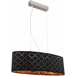 Etc-shop - Lampada a sospensione di lusso per sala da pranzo, altoparlante per lampada in tessuto Bluetooth in un set con illuminazione a LED en oferta