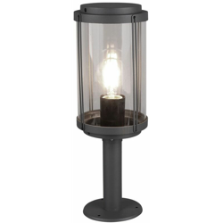 Etc-shop - Base per lampada da esterno con supporto per telecomando Lampada da balcone con lampada dimmerabile nera in un set con illuminazione a LED precio