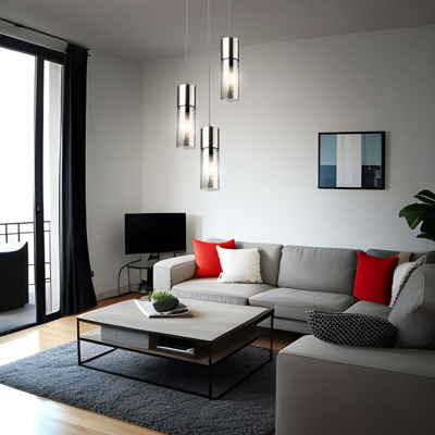 Globo - Lampada a sospensione a soffitto cilindro sala da pranzo illuminazione vetro-fumo lampada a sospensione 21000-3HN