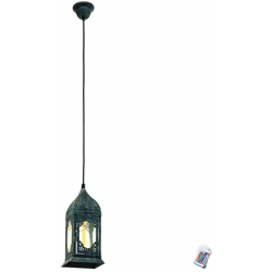 Etc-shop - Lampada a sospensione a soffitto DIMMER lampada a sospensione a sospensione con lanterna in set con lampadina a LED RGB en oferta