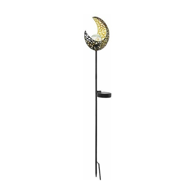 Lampada da giardino a LED a luce solare con picchetto da giardino decorazione del patio lampada da giardino GOLD BLACK Eglo 48783