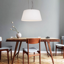 LED vetro tecnologia di pulizia a soffitto lampada a sospensione lampada a sospensione a sospensione nichel opaco Eglo 93181 en oferta