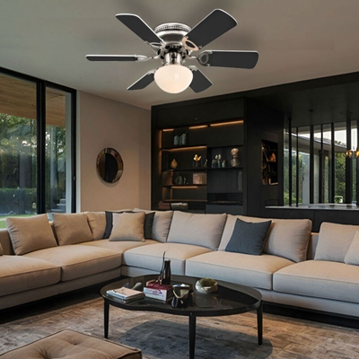 Ventilatore da soffitto 3 gradini interruttore a tirante lampada soggiorno pale del ventilatore reversibile in un set comprensivo di lampade a led