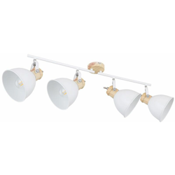 Globo - Lampada da soffitto a soffitto in legno lampada design metallo illuminazione bianca faretti ufficio corridoio 54018-4 en oferta