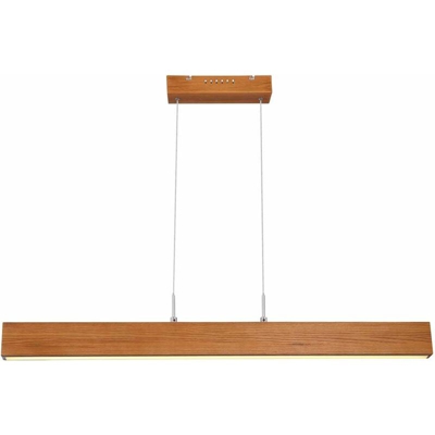 Globo - Lampada a sospensione a LED a sospensione Sala da pranzo Illuminazione con dimmer tattile Lampada da cucina in legno 15428-22