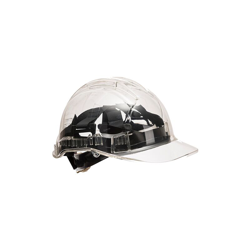 Portwest - Elmetto Peak View Chiusura a Cremagliera | Clear - NEUTRO (SENZA PERSONALIZZAZIONE) características