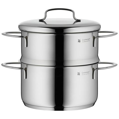 Set Per Cottura A Vapore Acciaio Inox Cromargan 18/10 Ø 16cm H 20cm - Linea Mini
