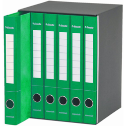 Gruppo di raccoglitori classificatori a 2 anelli E6 Essentials -Verde - GESCO TRADING precio