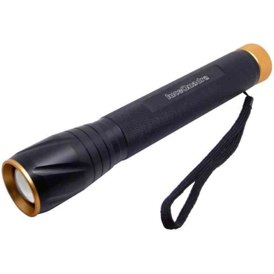 Torcia LED CFG 10W pila ricaricabile luce zoom 300mt 600lumen