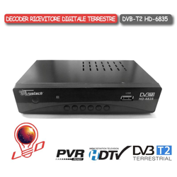 Asia Led - DECODER DIGITALE TERRESTRE TV DVB-T2 TRUSTECH HD-6835 en oferta