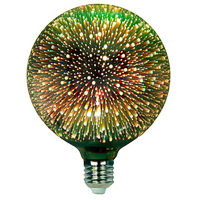 G125 Lampadina decorativa 3d 4w LED 230vac E27 Verde 81.172/3d/v - ELECTRO DH