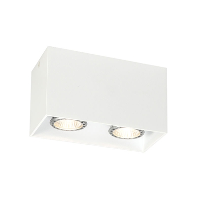 QAZQA Faretto qubo - Moderno - Alluminio - Bianco - Allungato Max. 2 x Watt