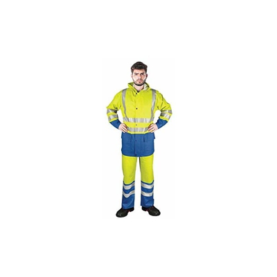 Kplpufluo_Yn2Xl - Set antipioggia, taglia 2XL, colore: Giallo/Blu - Reis