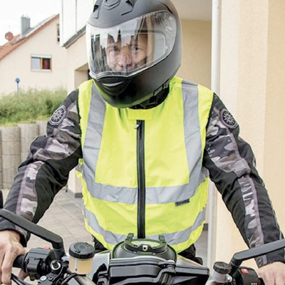 Motorcycle Vest - Motorcycle Vest 100%P | 5XL - NEUTRO (SENZA PERSONALIZZAZIONE) - Yellow (G+) - KORNTEX