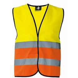Korntex - Basic Safety Vest - Basic Safety Vest 100%P | M - NEUTRO (SENZA PERSONALIZZAZIONE) - Yellow/Orange (GO) precio