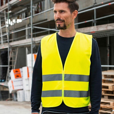 Korntex - Simple Safety Vest - Simple Safety Vest 100%P | XXL - NEUTRO (SENZA PERSONALIZZAZIONE) - Yellow (G+)