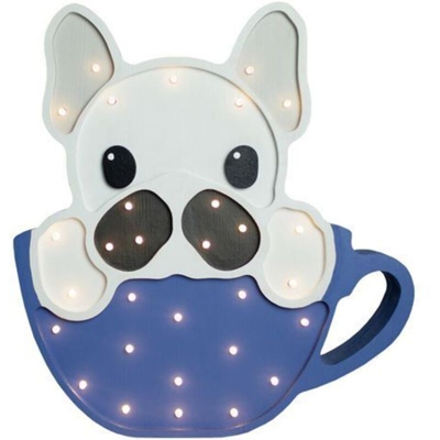 Selsey LULUMI - Lampada Bambini a Forma di Cane / Luci LED / Lampada Notturna per Bambini / Luci Notturne per Cameretta Bambini (Blu Marino)