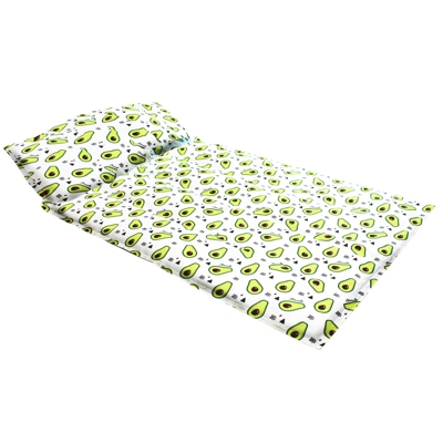 Tappetino Avocado Fresh con Cuscino Croci: 65 x 50 cm