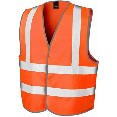 Safety High Viz Vest - Safety High Viz Vest 100%P | NEUTRO (SENZA PERSONALIZZAZIONE) - L/XL - orange (ORAN) - RESULT