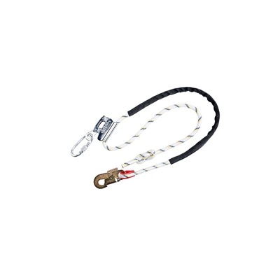 Cordino di posizionamento con dispositivo anticaduta scorrevole regolabile | White - PORTWEST