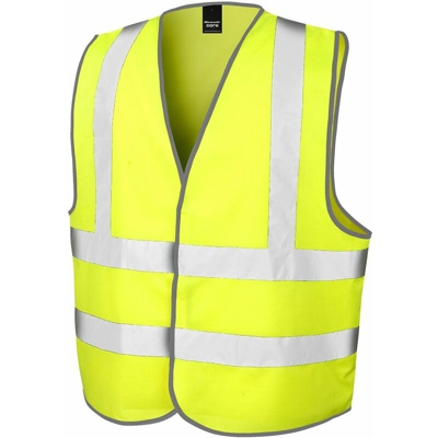 Safety High Viz Vest - Safety High Viz Vest 100%P | NEUTRO (SENZA PERSONALIZZAZIONE) - S/M - fluorescent yellow (YELL) - RESULT