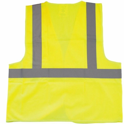 Korntex - Safety Vest with 3 reflective Tapes - Saf.Vest 3 refl. Tapes 100%P | NEUTRO (SENZA PERSONALIZZAZIONE) - L - Yellow (G)