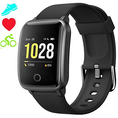Smartwatch Cronometro Orologio Fitness Donna Uomo, Smart Watch GPS Fitness Tracker Impermeabile IP68 Cardiofrequenzimetro da Polso ECG Sveglia, Activi