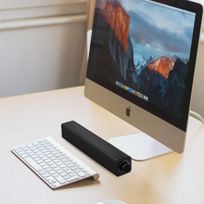 Garsent Soundbar, 20 W Altoparlante soundbar Portatile/Wireless con Jack Audio da 3,5 mm Altoparlante Home Theater Altoparlante Bluetooth Surround Sis