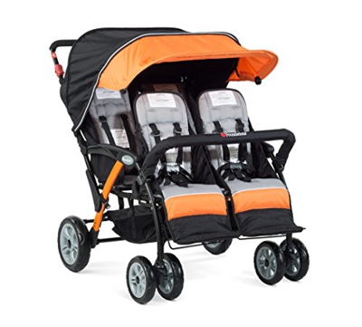 Foundations Passeggino QUAD SPORT 4 posti arancio