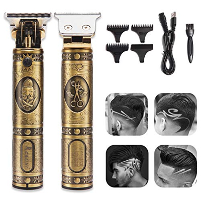 J TOHLO Tagliacapelli da Uomo, Tagliacapelli Cordless con Lama a T, Tagliacapelli a LED Display, 0mm Tagliacapelli Senza Spazi, Set Elettrico Ricarica
