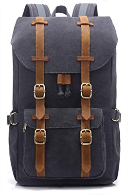 EverVanz Zaino in Tela per Computer Portatile da 15", Borsa per Scuola Viaggi Escursioni