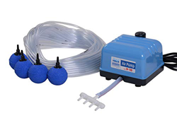 AQUAFORTE – Pompa Ad Aria Set Originale Hailea V10, 4L/min a 1,2 m, incl. 4 Pietre e Tubo 25 m 4/6 características