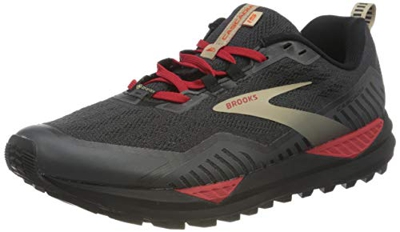 Brooks Cascadia GTX 15, Scarpe da Corsa Uomo, Black/Ebony/Red, 44 EU