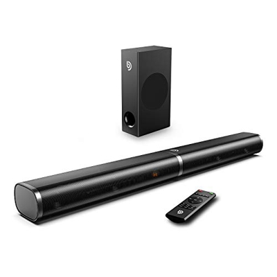 Bomaker Soundbar con Subwoofer 2.1 canali, 190W Dolby Bose Soundbar Wirelesss, Bassi Regolabili e Tecnologia DSP, Bluetooth 5.0, Home Cinema per TV, P