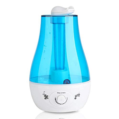 HebyTinco Umidificatore Ambiente Ultrasuoni, Purificatore d'Aria, Modalità di Umidità Costante, Nebbia Fredda Regolabile, Purificatore aria per Yoga, 