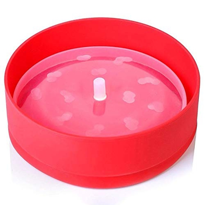 Senmubery Popcorn Microonde Silicone Pieghevole Rosso Cucina Facile Strumenti Fai Da Te Popcorn Secchio Ciotola Maker con Coperchio