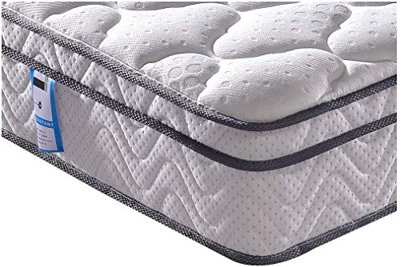 Vesgantti Materasso Singolo 90 x 200 Completo Ibrido Multistrato: Diverse Misure e Stili Disponibili, Design ergonomico con Schiuma Traspirante e Tasc