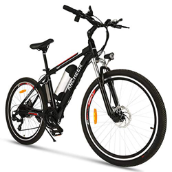 ANCHEER Bicicletta Elettrica 26 pollici, Bici Elettriche Batteria 36V 8AH / 10Ah 21 Velocità 34N Motore 250W Coppia Freno a Doppio Disco (Classico) precio