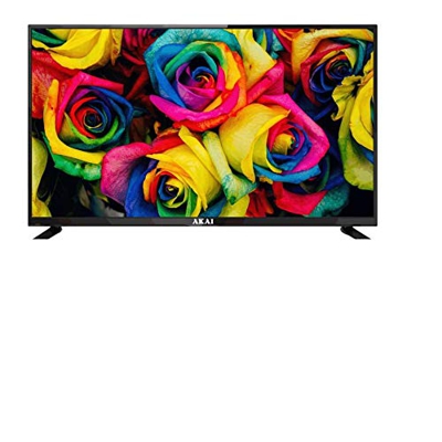 AKAI TV Aktv3228, TV con Schermo LED da 32 Pollici Hd Smart Android, Soundbar Incorporata