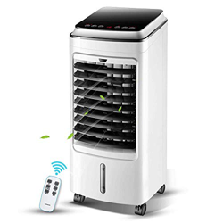 Portable Air Conditioner With Remote Control Personal Air Cooler Fan With 3 Fan Speed Home And Office Evaporative Cooler Humidifier Purifier White en oferta